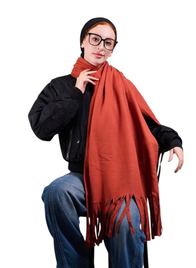 Soft wool shawl, for cold weather and winter, 75*200 - Image 1